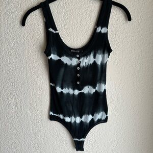 Black and White Womans One Piece